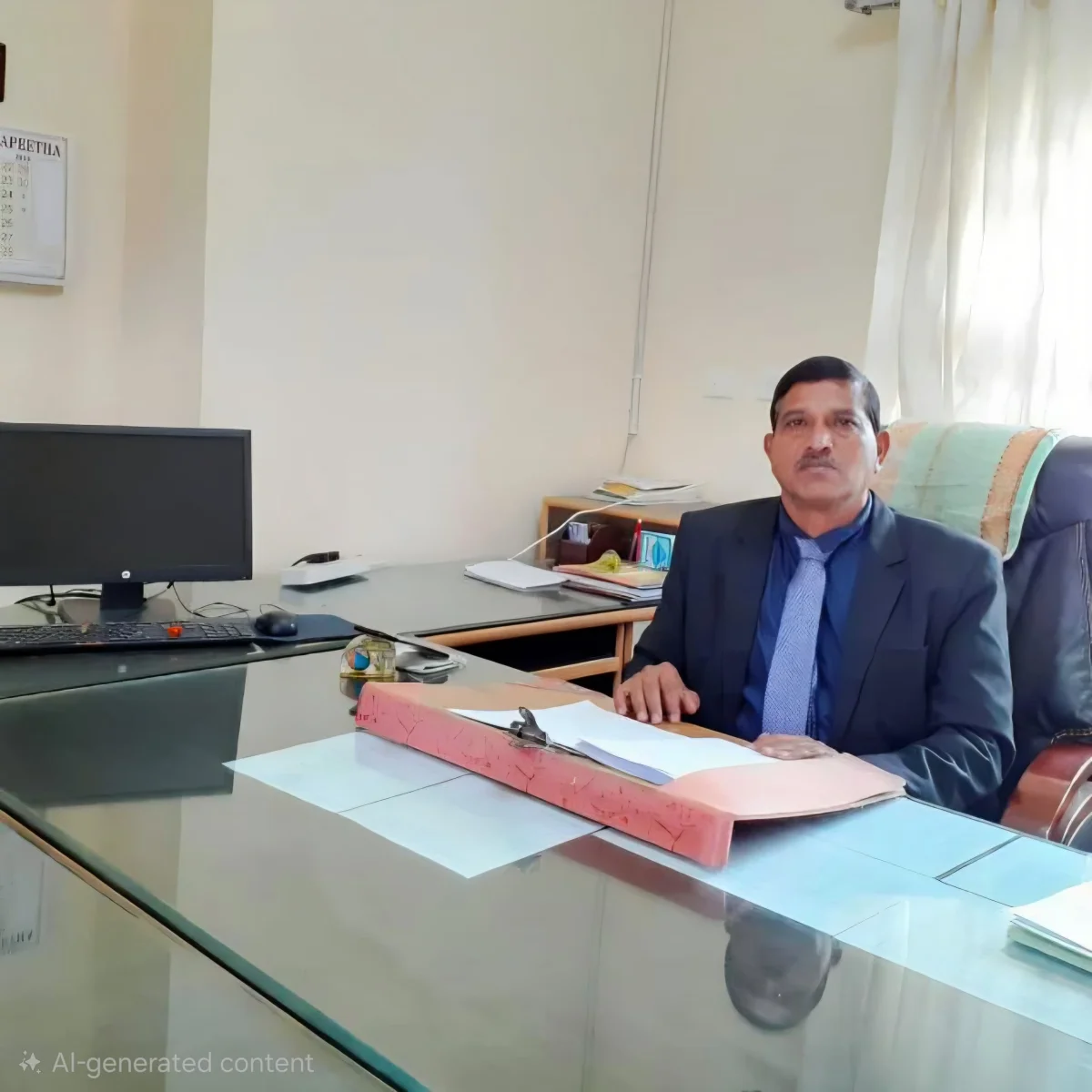 Kumaraswamy Puttaswamappa, founder of SkillonX, seated at his desk